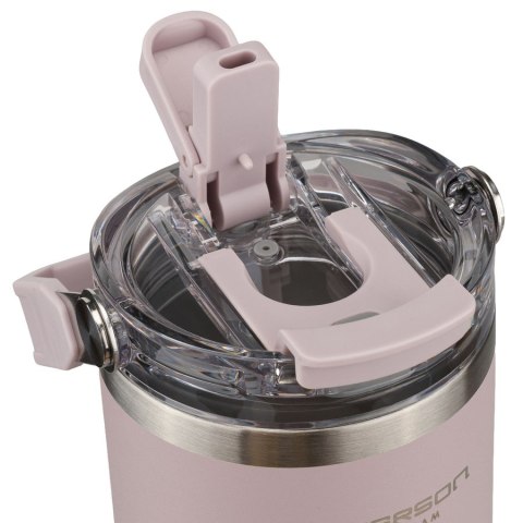 Jasnofioletowy kubek termiczny ze stali nierdzewnej o pojemności 600ml - Peterson