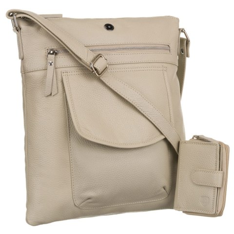 Klasyczna torebka listonoszka crossbody z portfelem - Peterson