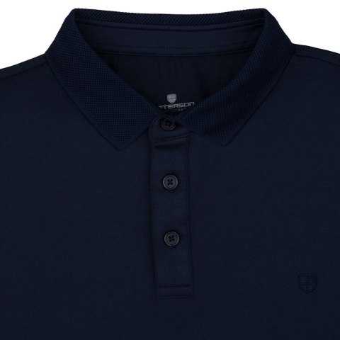 Męska koszulka polo w granatowym kolorze w rozmiarach od M do XL - Peterson