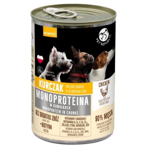 PetRepublic Monoproteina Kurczak 400g - karma monobiałkowa dla psów