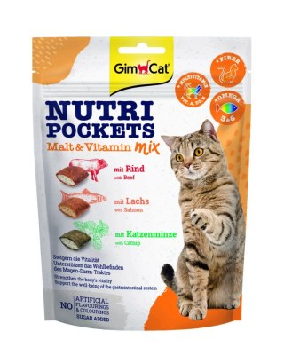 Gimcat Nutri Pockets Malt & Vitamin Mix Przysmak Dla Kota 150g