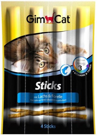 Gimcat Sticks Z Łososiem I Pstrągiem Dla Kota 4szt