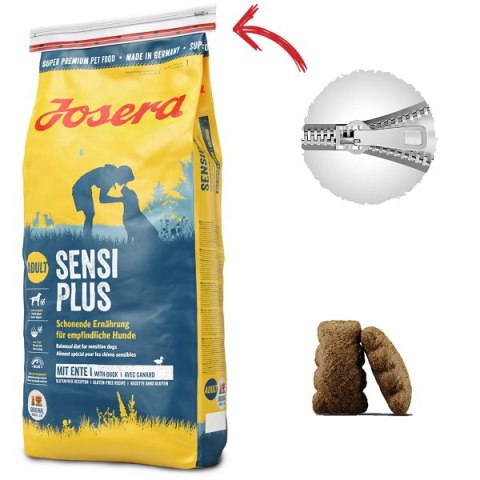 Josera SensiPlus Karma Bezglutenowa Z Kaczką Dla Psów Dorosłych 12,5kg