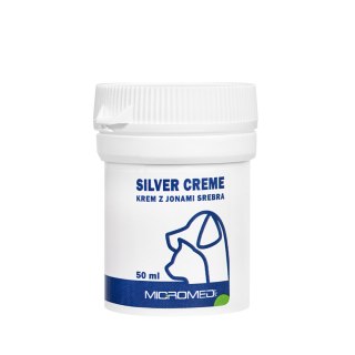 Micromed Vet Silver Creme, Krem z Jonami Srebra 50ml - Antybakteryjny i Regenerujący Krem dla Zwierząt