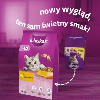 Whiskas Adult Karma Sucha Dla Kotów Kurczak 1,4kg