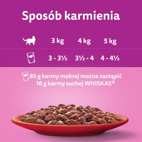 Whiskas Adult Klasyczne Posiłki W Sosie Dla Kota 40x85g