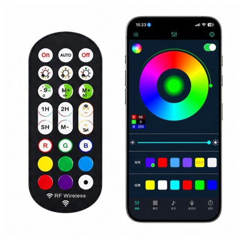 Lampy Podłogowe Smart Kolorowe Światła LED RGB Pilot Aplikacja 125cm 2 szt.