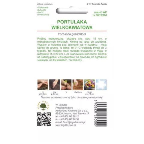 Portulaka wielkokwiatowa - mieszanka półpełna