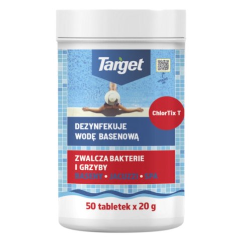 Chlortix T - Dezynfekuje Wodę Basenową 1kg (50 x 20g)