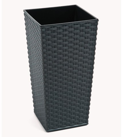 Donica FINEZJA 250x250 rattan - grafit metalik