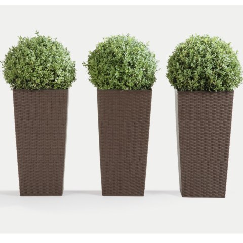 Donica FINEZJA 250x250 rattan - mokka