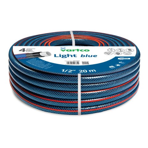 Wąż ogrodowy VARTCO LIGHT BLUE 3/4" 20mb
