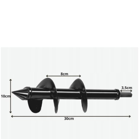Wiertło ogrodowe/świder do sadzenia roślin 30cm