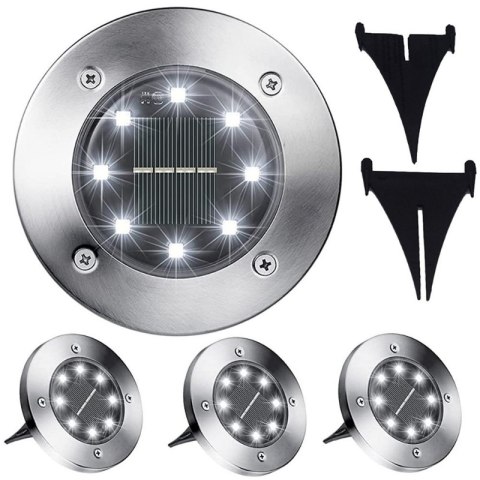 Lampki Solarne Gruntowe LED 4 Szt.