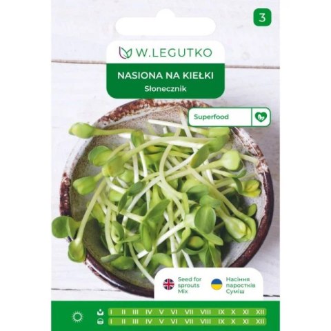 Nasiona na kiełki - słonecznik