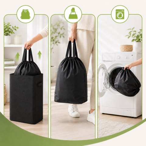 Składany kosz na butelki puszki BAGGY 80 l 1 komora