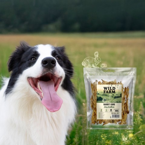 WILD FARM Uszy Królicze Przysmak Dla Psa 300G