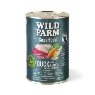 Wild Farm Superfood - Kaczka z Komosą Ryżową i Ziołami 400g