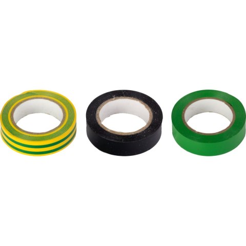 Taśma izolacyjna pcw 15*0,15mm, dł=10m zielona(do 1kv) 1szt.