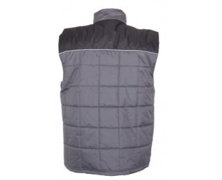 Bezrękawnik ocieplany, szaro-czarny, "2xl", ce, lahti
