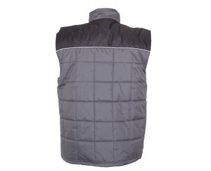 Bezrękawnik ocieplany, szaro-czarny, "2xl", ce, lahti