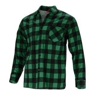 Koszula flanelowa krata zielona, 170g/m2, "s", ce, lahti