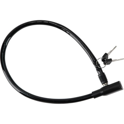 Linka stalowa w pvc 550mm, zamk. klucz powl. plast.