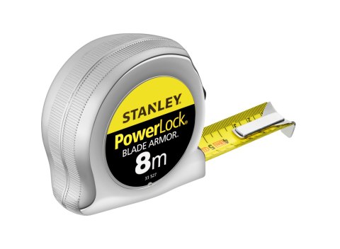 Miara stalowa powerlock b/a 8m/25mm obudowa chromowa