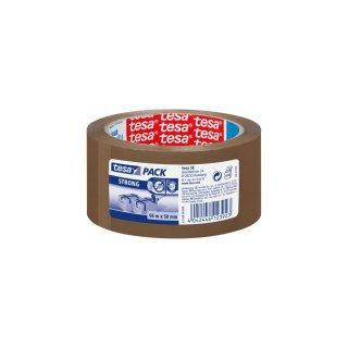 Taśma pakowa cichoodwijalna 66m:50mm, brązowa
