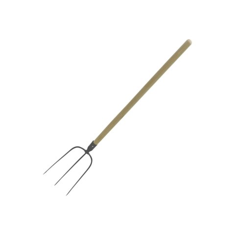 Widły 3-zębne z trzonkiem drewnianym 100cm