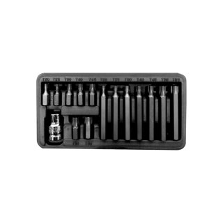 Zestaw końcówek 10mm, t20-t55, l=30/75mm, 15szt. proline