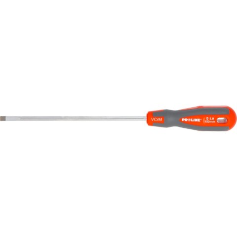 Wkrętak płaski 5.0*150mm profesjonalny soft touch proline