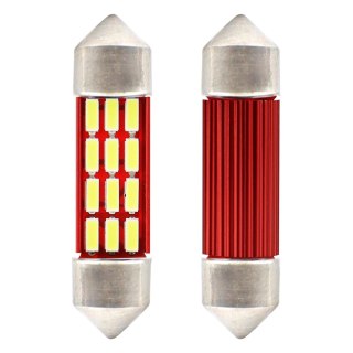 Żarówki led canbus 4014 16smd festoon c5w c10w c3w 39mm white 12v 24v amio-01633