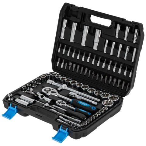 Zestaw 94 szt nasadek i końcówek 1/2'',1/4'', 4-32mm