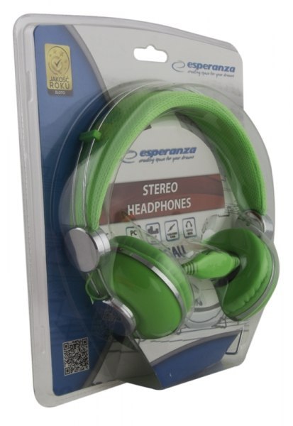 EH149G Słuchawki Audio Macau zielone Esperanza