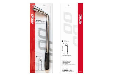 Klucz do kół teleskopowy tww 17 mm 19 mm amio-01037