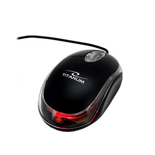 TM102K Mysz przewodowa 3D optyczna USB Raptor czarna Titanum