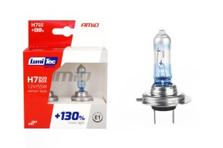 Żarówki halogenowe h7 12v 55w lumitec limited +130% duo amio-01406