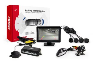 Zestaw czujników parkowania tft01 4,3" z kamerą hd-315-led 4 sensory czarne