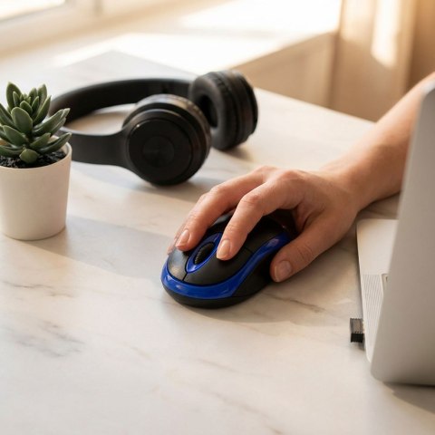 TM116B Titanum mysz bezprz. 2.4ghz 3d opt. usb vulture czarno-niebieska