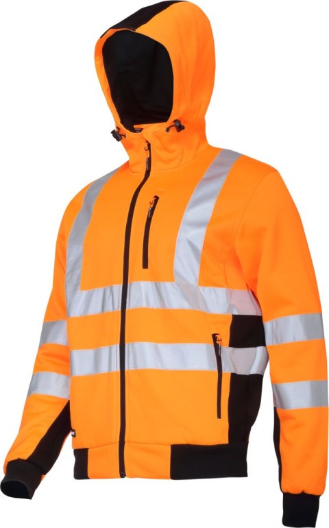 Bluza ostrzegawcza z kapturem pom-czarna, "s", ce, lahti