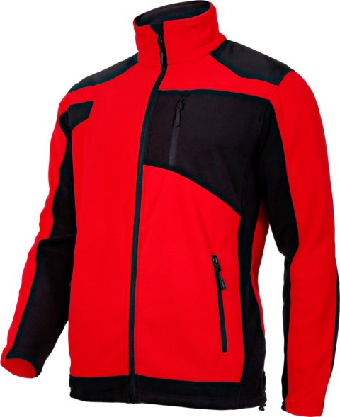 Bluza polar. ze wzmocnieniami czerw.-czar., "s", ce, lahti