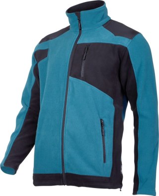 Bluza polar. ze wzmocnieniami turkus.-czar., "l", ce, lahti