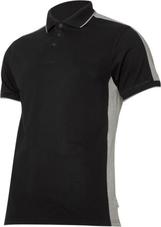 Koszulka polo 190g/m2, czarno-szara, "xl", ce, lahti