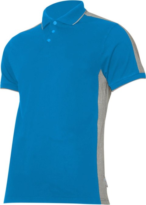Koszulka polo 190g/m2, niebiesko-szara, "3xl", ce, lahti