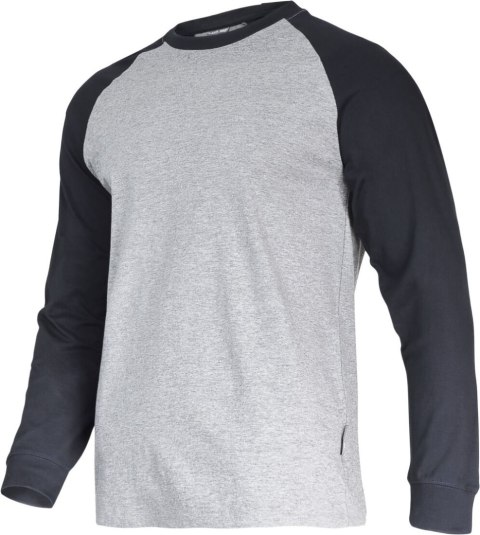 Koszulka z dł. rękaw. 190g/m2, szaro-czar., "3xl", ce,lahti