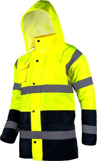 Kurtka ostrzegawcza ocieplana, żółta, "2xl", ce, lahti