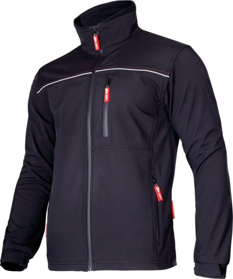Kurtka softshell, czarna, rozm. 3xl, ce, lahti