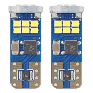 Żarówki led canbus 18smd ultrabright 2016 t10e w5w white 12v 24v amio-01292