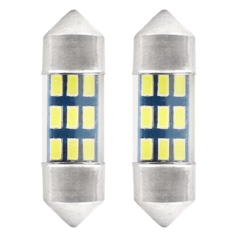 Żarówki led standard 3014 9smd festoon c5w c10w c3w 31mm white 12v amio-01089